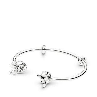 Pandora Bracelete rígido aberto do mickey e da minnie oferta