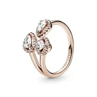 Pandora Anel aberto pandora rose formas geométricas oferta