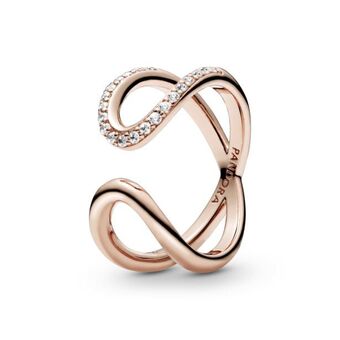 Pandora Anel aberto pandora rose infinito brilhante oferta