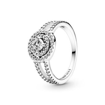 Pandora Anel de halo duplo brilhante oferta