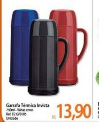 Atacadão Garrafa Termica Invicta 750ml oferta