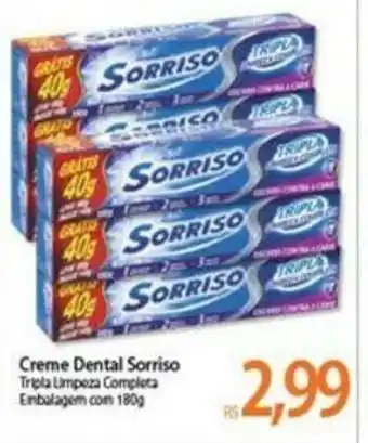 Atacadão Creme Dental Sorriso 180g oferta