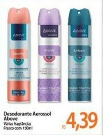 Atacadão Desodorante Aerossol Above 150ml oferta