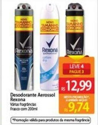 Atacadão Desodorante Aerossol Rexona 200ml oferta