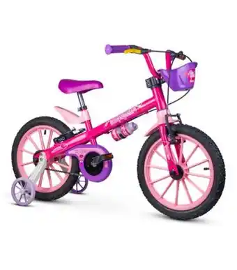 Bicicleta infantil aro 16 top girls nathor 100130160010