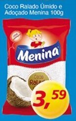 Supermercados Guanabara Coco Ralado Umido e Adocado Menina 100g oferta