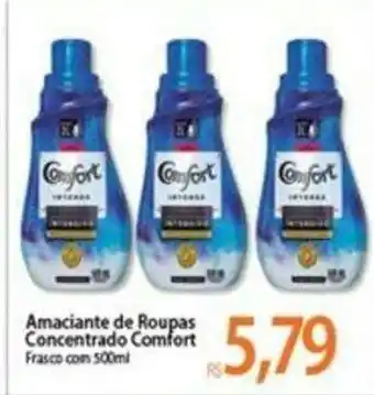 Atacadão Amaciante de Roupas Concentrado Comfort 500ml oferta