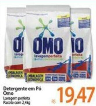 Atacadão Detergente em po Omo 2.4kg oferta
