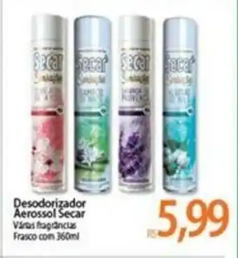 Atacadão Desodorante Aersossol Secar 360ml oferta