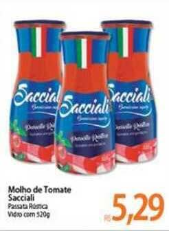Atacadão Molho De Tomate Sacciali 520g oferta
