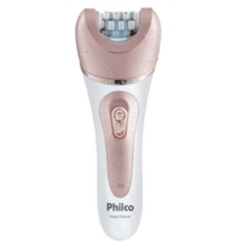 Novo Mundo Depilador aqua deluxe philco, 2 velocidades, branco/rosa - pdp01r oferta