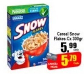 Higa's Supermercado Cereal Snow Flakes Cx300g oferta