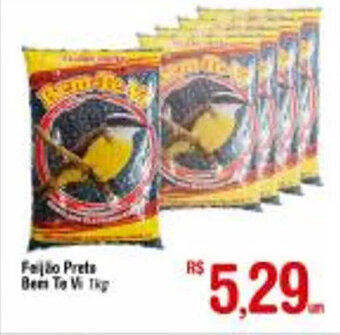 Fort Atacadista Feijao Preto Bem Te Vi 1kg oferta