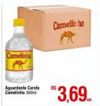 Fort Atacadista Aguardente Corote Camelinho 500ml oferta
