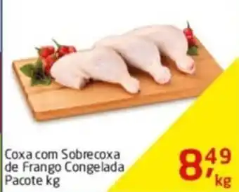 Tenda Atacado Coxa com Sobrecoxa de frango Congelada pacote 1kg oferta