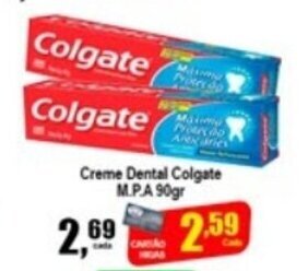 Higa's Supermercado Creme Dental Colgate MPA 90g oferta
