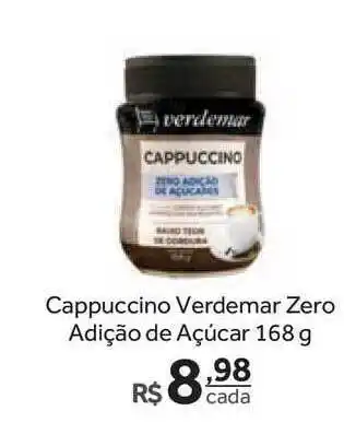 Cappuccino Verdemar Zero Adição De Açúcar 168g