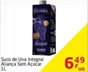 Tenda Atacado Suco de Uva Integral Alianca sem acucar 1L oferta