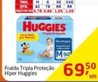Tenda Atacado Fralda Tripla Protecao Hiper Huggies oferta