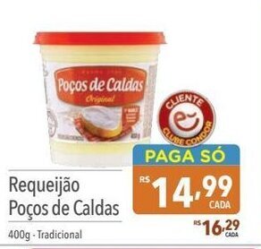 Supermercados Condor Requeijao Pocos de Caldas 400g oferta
