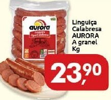 Supermercados Nori Linguica Calabresa Aurora a granel 1kg oferta