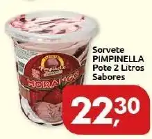 Supermercados Nori Sorvete Pimpinella pote 2L sabores oferta