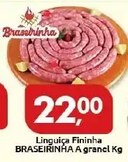 Supermercados Nori Linguica Fininha Braseirinha a granel 1kg oferta