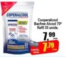 Cooperalcool Bacfree Alcool 70 Refil 35 unid.