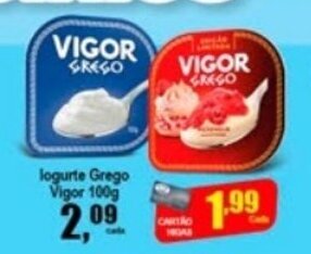 Higa's Supermercado Iogurte Grego Vigor 100g oferta