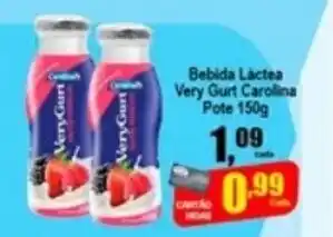Higa's Supermercado Bebida Lactea Very Gurt Carolina Pote 150g oferta