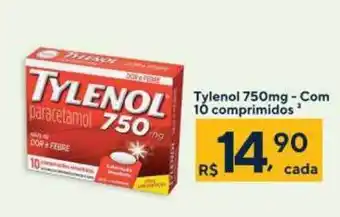 Coop Tylenol 750g Com 10 Comprimidos oferta