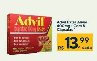 Coop Advil Extra Alívio 400mg Com 8 Cápsulas oferta