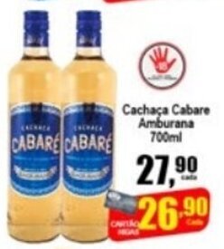 Higa's Supermercado Cachaca Cabare Amburama 700ml oferta