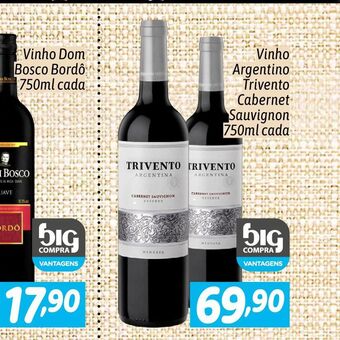 Supermercados Big Compra Vinho oferta