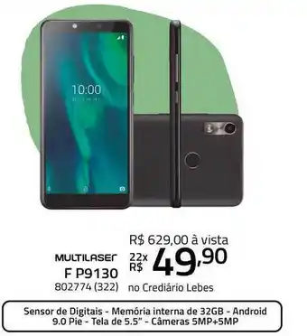 Lojas Lebes Multilaser F P9130 oferta