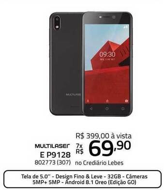 Lojas Lebes Multilaser E P9128 oferta