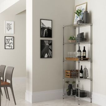 Leroy Merlin Estante multiuso metal cromada 180x60x35cm spaceo oferta