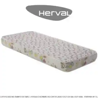 Colchão infantil herval children para berço, 10x70x150 cm, espuma d18