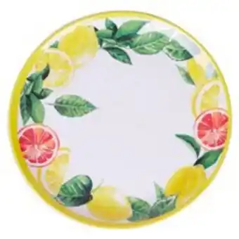 Prato de melamina raso 28cm cazza citric