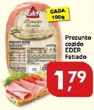 Supermercados Nori Presunto cozido Eder Fatiado 100g oferta
