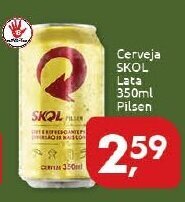 Supermercados Nori Cerveja Skol lata 350ml Pilsen oferta