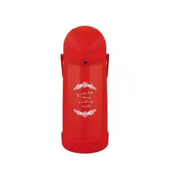 Lojas Koerich Garrafa térmica de pressão 1l nobile maes verm - mor oferta