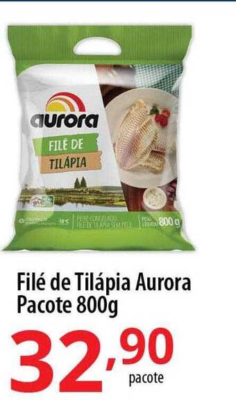Akki Atacadista Filé de tilápia aurora pacote oferta