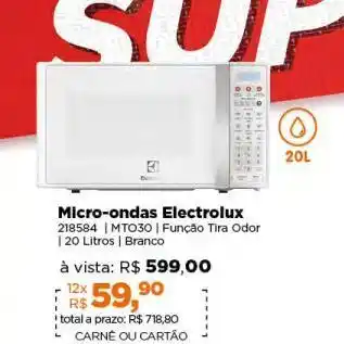 Lojas TaQi Microondas electrolux oferta