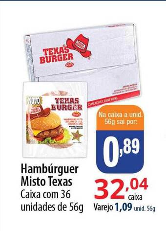 Akki Atacadista Hambúrguer misto texas oferta