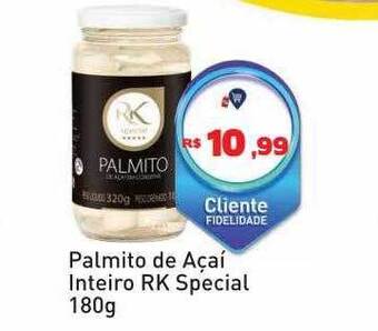 Palmito de açaí inteiro rk special