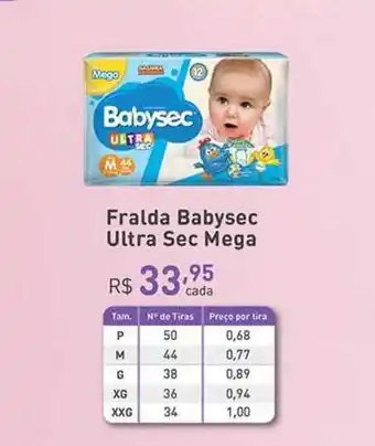 Fralda Babysec Ultra Sec Mega