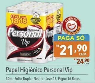 Supermercados Condor Papel Higiénico Personal Vip 30m oferta