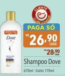 Supermercados Condor Shampoo Dove 670ml Gratis 170ml oferta