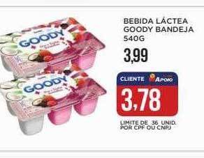 Apoio Mineiro Bebida láctea goody bandeja oferta